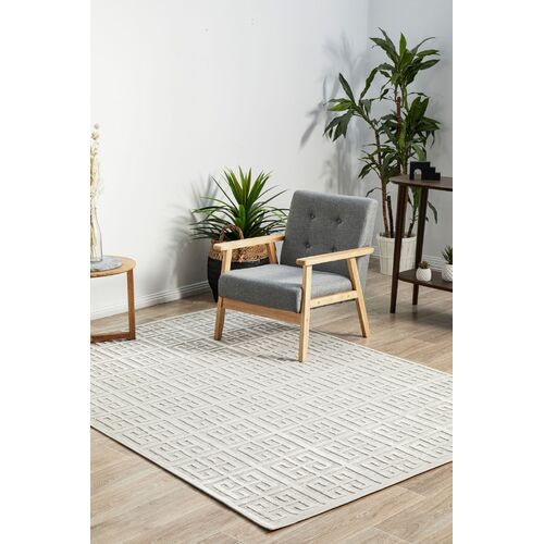 York Brenda White Rectangle Rug
