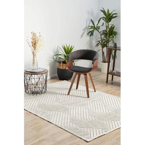 York Cindy Natural White Rectangle Rug