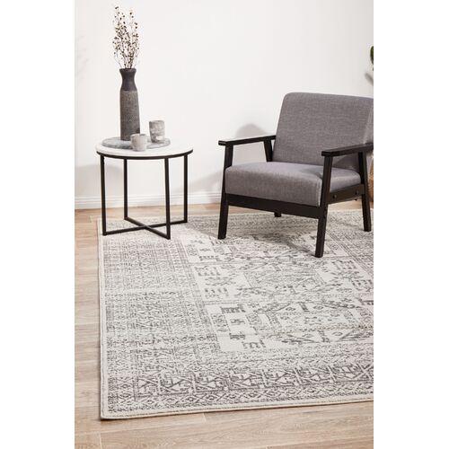 Chrome Addison Silver Rug