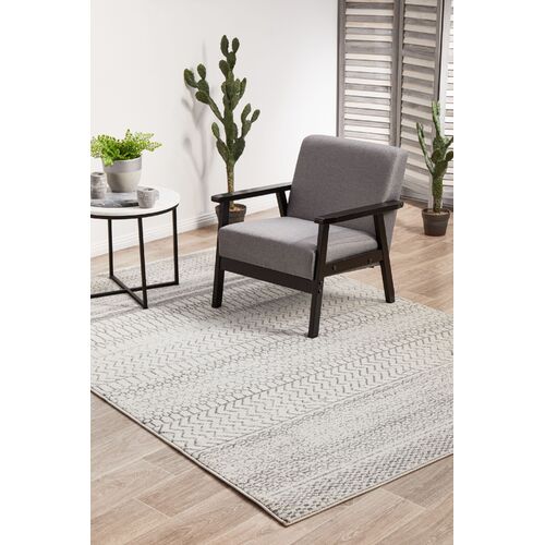 Chrome Harper Silver Rug
