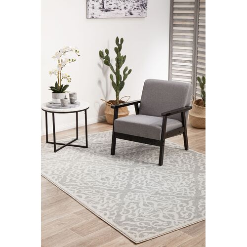 Chrome Lydia Silver Rug