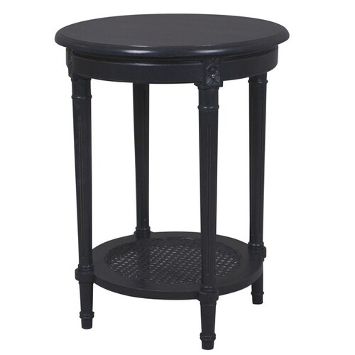Polo Occasional Round Table Black