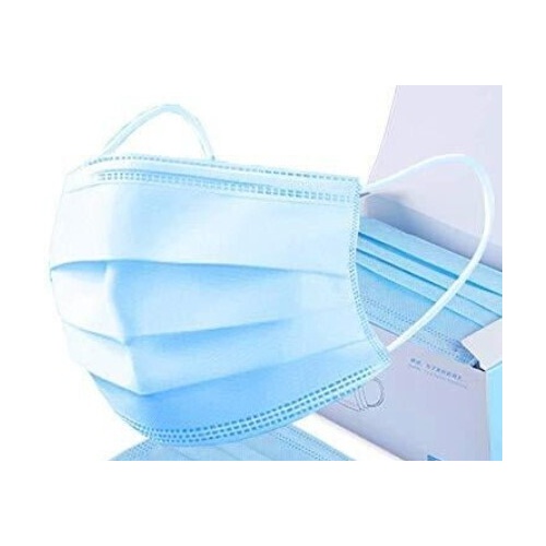 Face Mask Medical Non-sterile 3 fold disposable (box of 50)