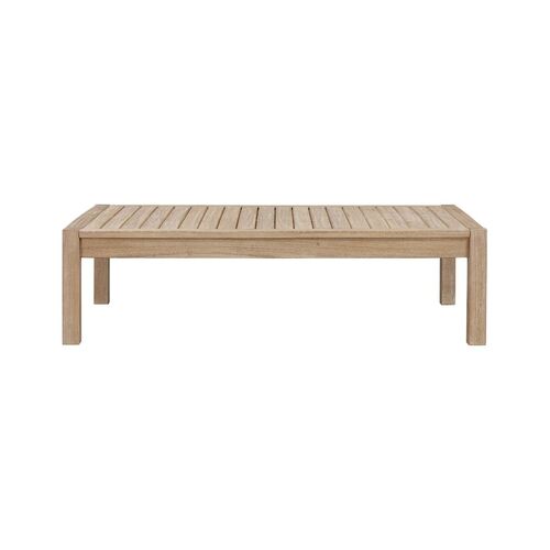 Brushed Light Teak Coffee Table