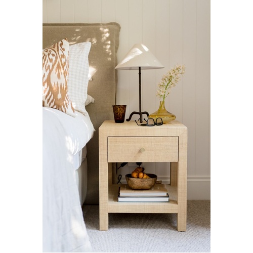 Kagu Console Table w/Raffia