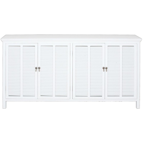 Louvre 4 Door Buffet White