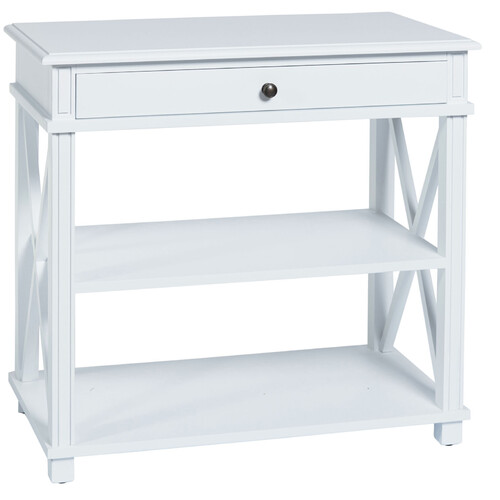 Manto Bedside Table Large White
