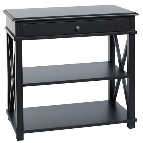 Manto Bedside Table Large Black