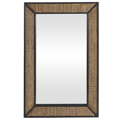 Raffles Rectangular Mirror Black